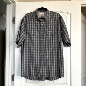 Simms Pearl Snap Fishing Shirt - XL Gray